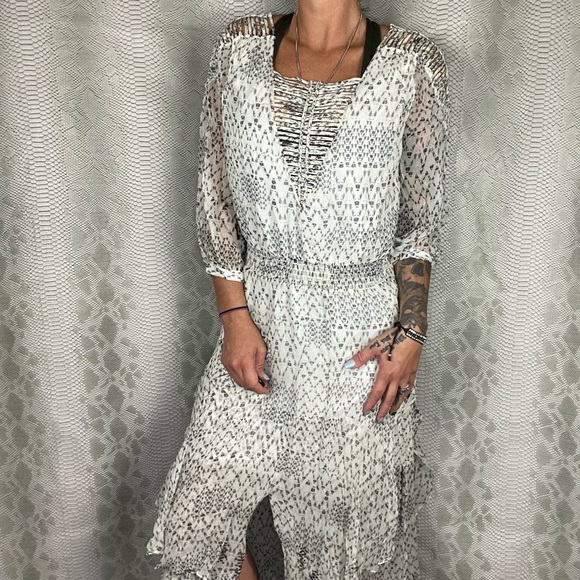 4 FOR 100 Twelth street flowy white dress 4FOR100 - Picture 1 of 10